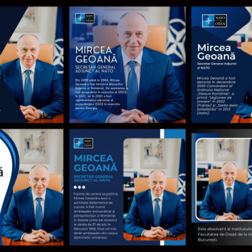 Mircea Geoană, acuzat de folosirea necorespunzătoare a siglei NATO în campania electorală