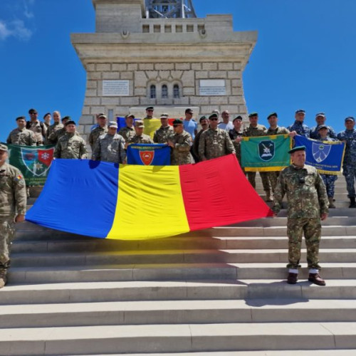 Ziua Drapelului Național, marcată printr-o expediție comemorativă la Sfântu Gheorghe