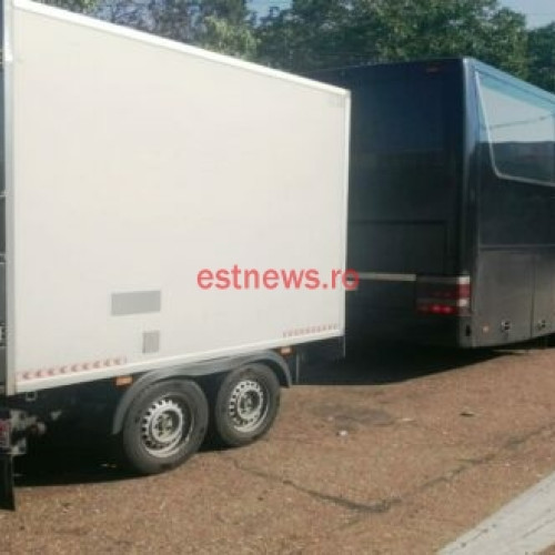 Cetățean român anchetat pentru tractarea unei semiremorci cu număr fals de înmatriculare