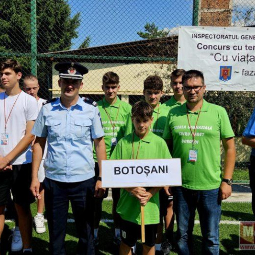 Elevii Școlii Gimnaziale "Spiru Haret" Dorohoi, campioni naționali la concursul "Cu viața mea apăr viața"