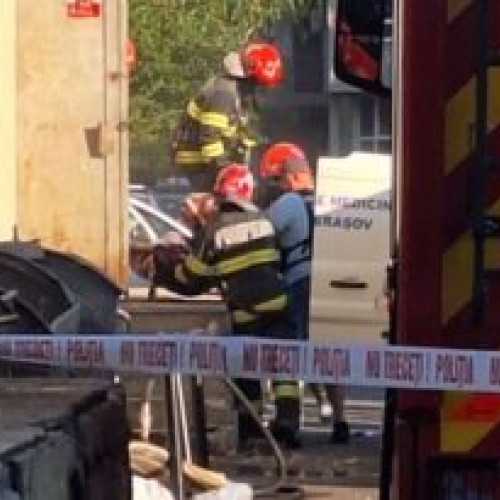 Incendiu la un Transformator Electric din Brașov: Pompierii și Poliția Criminalistică Investighează