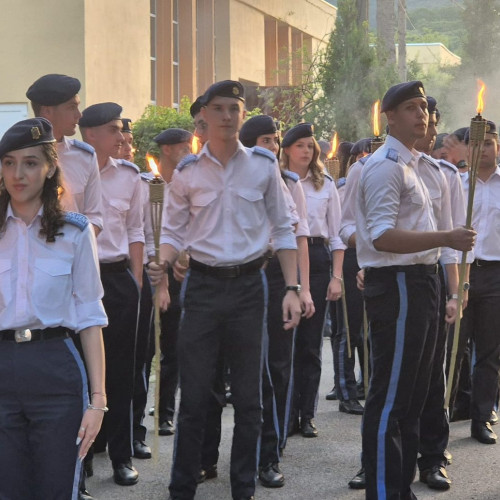 Ultimul apel de seară la Colegiul Național Militar "Mihai Viteazul" Alba Iulia pentru Promoția 2024