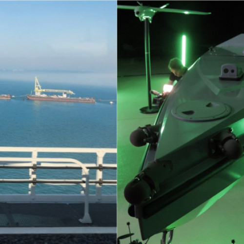 Rusia amplasează barje în jurul Podului Kerci pentru apărare