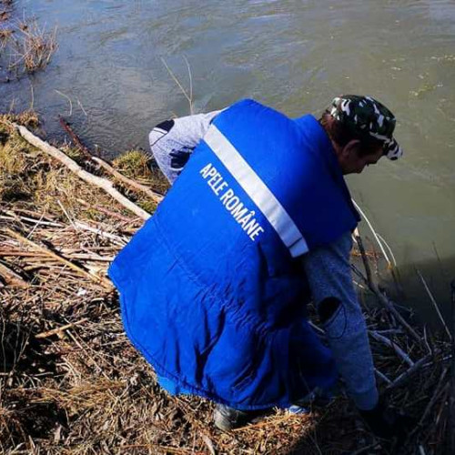 Angajații Administrației Naționale Apele Române protestează în timpul ședinței Consiliului de Conducere