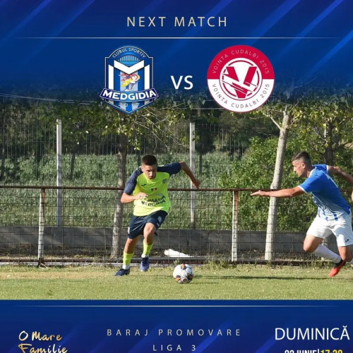 Medgidia are prima șansă la promovarea în Liga a III-a după victoria de la Galați