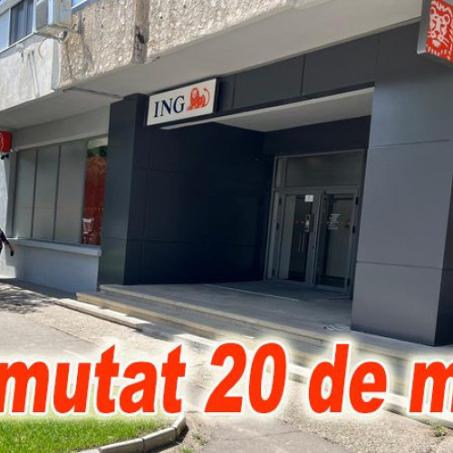 Sucursala ING din zona Clubului Polițiștilor din Buzău s-a mutat câțiva metri mai la stânga
