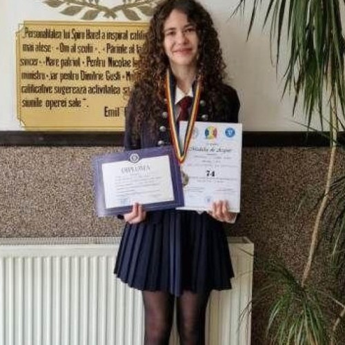 Clara, eleva de excepție de la Școala Gimnazială "Spiru Haret" Dorohoi