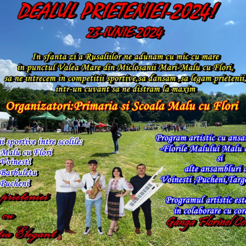 De Rusalii, tradiție continuată în Malu cu Flori la evenimentul "Dealul Prieteniei"