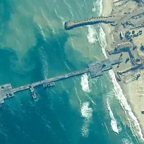 Debarcaderul plutitor american pentru Gaza, afectat de condițiile meteo și probleme de securitate