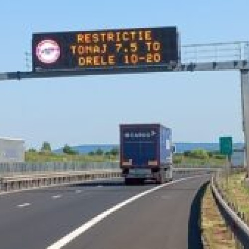 CNAIR impune restricții de tonaj din cauza caniculei