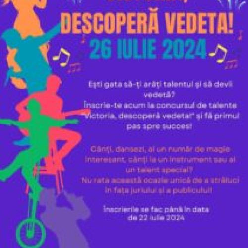 Talentele vor fi premiate în cadrul evenimentului Zilele Orașului Victoria