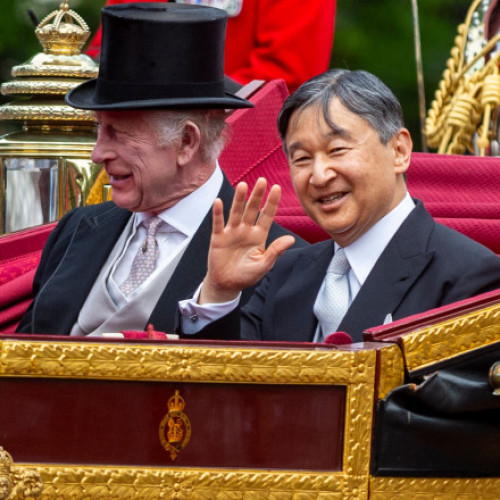 Regele Charles și Regina Camilla întâmpină împăratul Japoniei la Londra pentru o vizită de stat de trei zile