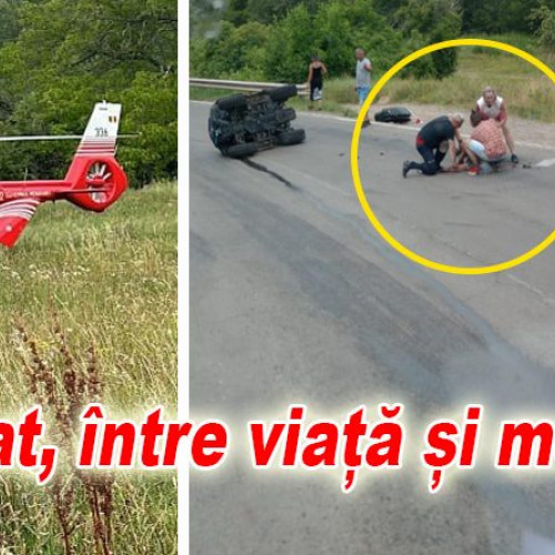 Barbat cetatean strain grav ranit intr-un accident cu ATV