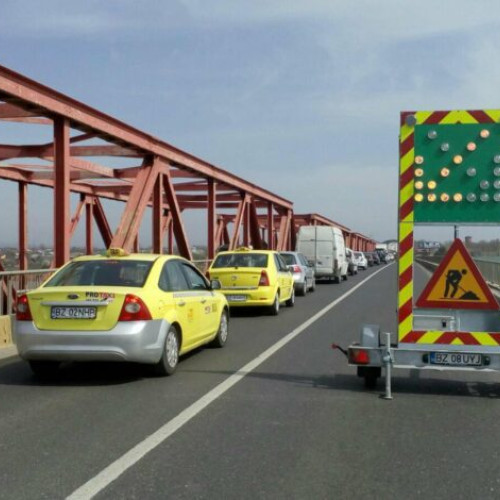 Restricții de circulație pe DN 2 la Mărăcineni pentru lucrări de întreținere ale podului peste râul Buzău