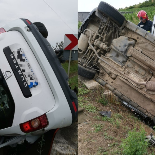 Accident rutier la ieșirea din Sîncel spre Lunca Târnavei