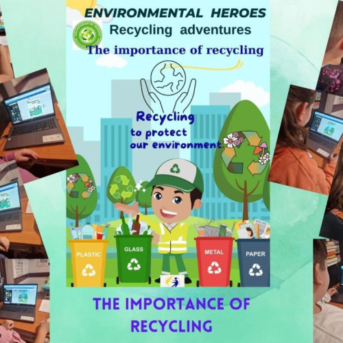 Proiect eTwinning: "Environmental Heroes: Recycling Adventures" la Colegiul Național "Roman-Vodă"