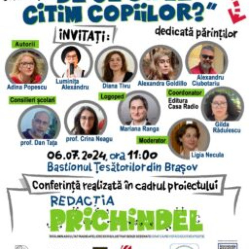 Conferinta despre importanta lecturii pentru copii, la Brașov