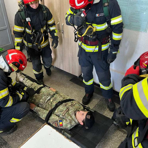 Simulare de incendiu și evacuare la Batalionul 631 Tancuri "Oituz"