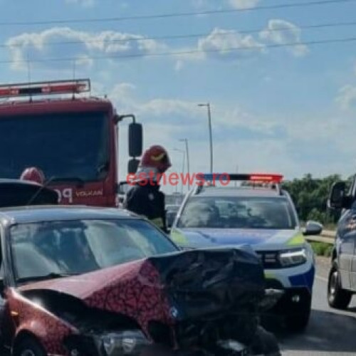 Accident rutier cu patru masini in localitatea Muntenii de Jos