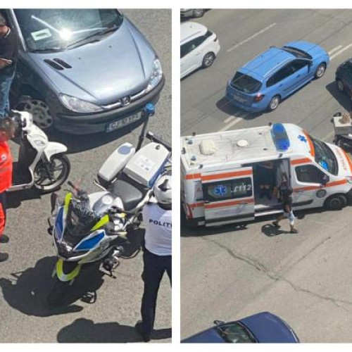 Accident grav pe strada Fabricii din Cluj-Napoca: scuter implicat