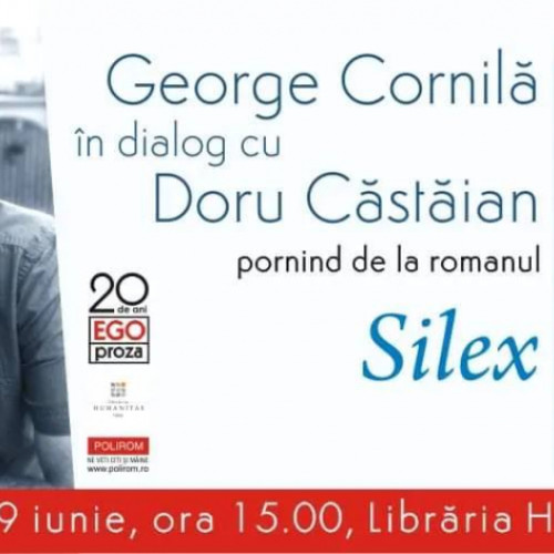 George Cornila în dialog cu Doru Castaian la Librăria Humanitas din Galați