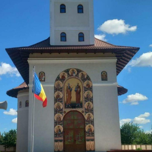 Slujba de sfințire a picturii Bisericii "Sfinții Apostoli Petru și Pavel" din Botoșani