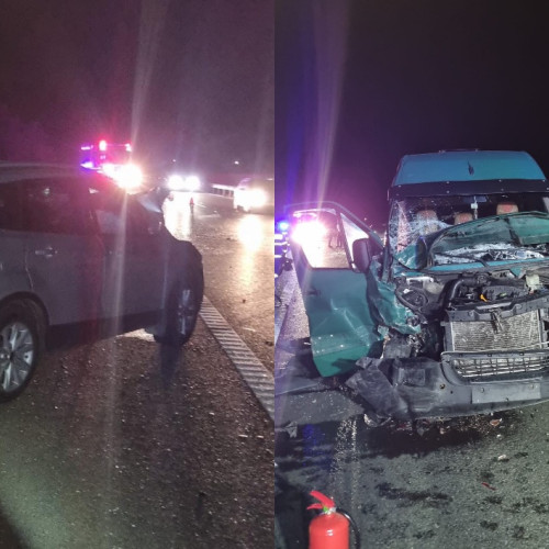 Accident rutier pe autostrada A1 între Sebeș și Sibiu