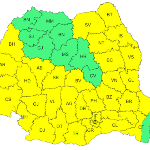 Avertizare meteo: Cod galben de caniculă și disconfort termic