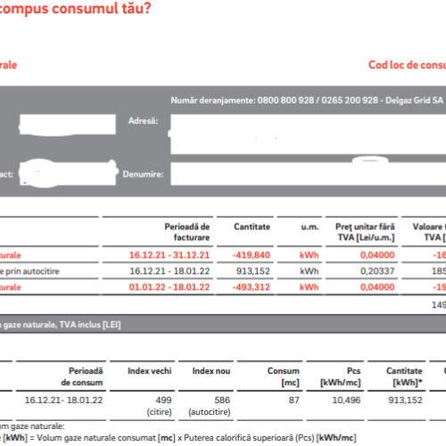 Facturile la gaze naturale vor crește de la 1 iulie