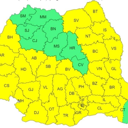 Cod Galben de caniculă pentru județul Dâmbovița