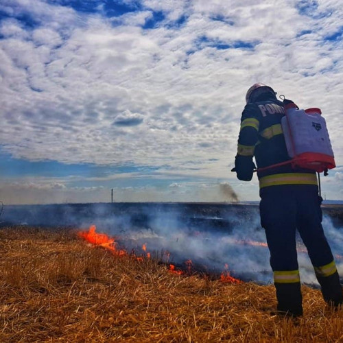 Incendiu pe șoseaua de centură a municipiului Alba Iulia