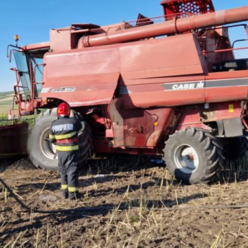 Incendii de vegetație și culturi în mai multe localități din județul Botoșani