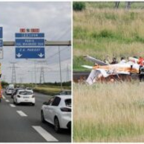 Trei persoane au murit într-un accident de avion pe o autostradă din Franța