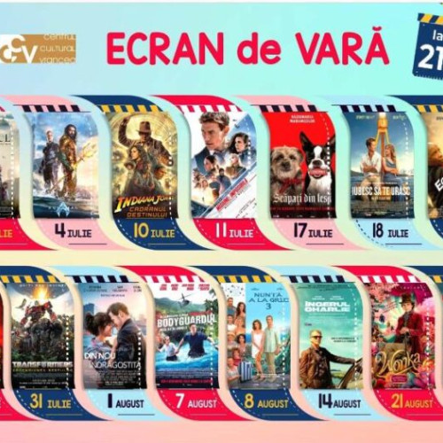 Proiecții de film în aer liber la Crângul Petrești