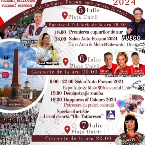 "De la mic la mare, Focșani este pentru fiecare!"