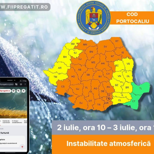 ANM emite atenționare meteo pentru județul Dâmbovița