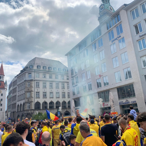 Fanii români iau cu asalt străzile din München înaintea meciului cu Olanda