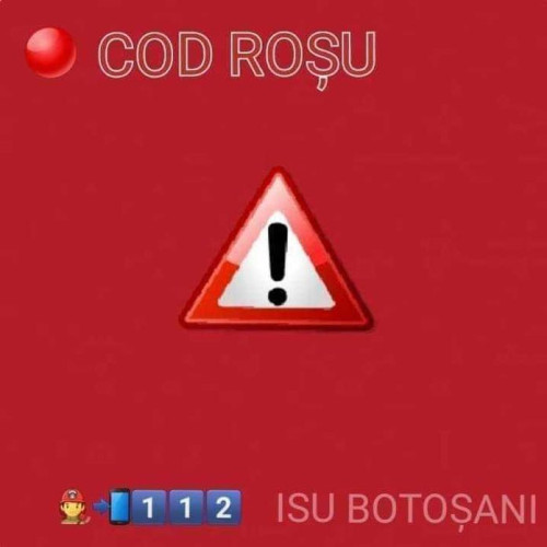 Avertizare cod roșu de fenomene meteo extreme în județul Botoșani