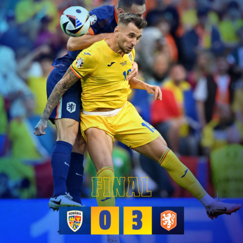 Tricolorii eliminați în optimile Campionatului European de Olanda