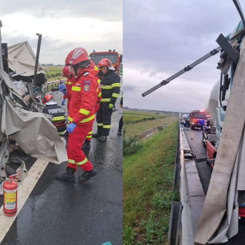 Accident rutier grav pe autostrada A1: un deces confirmat