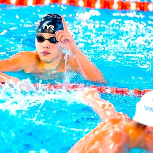 Andrei Dobre, din Târgoviște, a participat la primul său Campionat Național de Înot