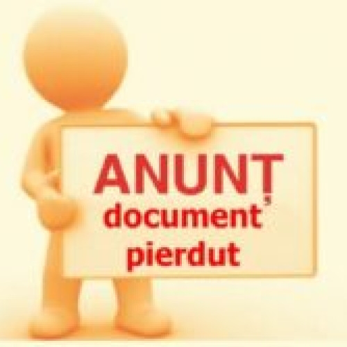 Pierdere carnet și legitimație de student pe numele Diaconu Andreea-Dana