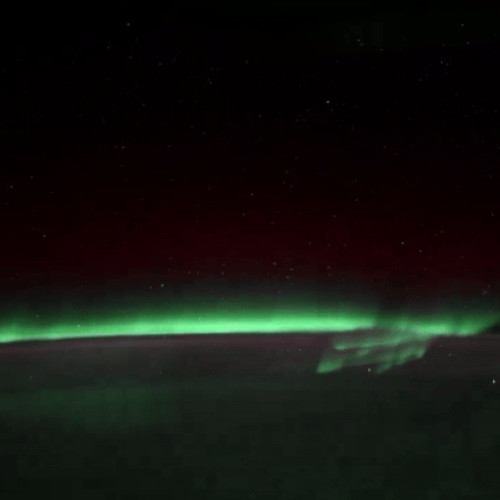 Spectacol fascinant al aurorei boreale, surprins din spațiu