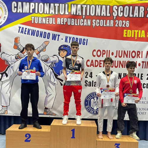 Tinerii sportivi din Alba Iulia strălucesc la Campionatul Național Școlar de taekwondo
