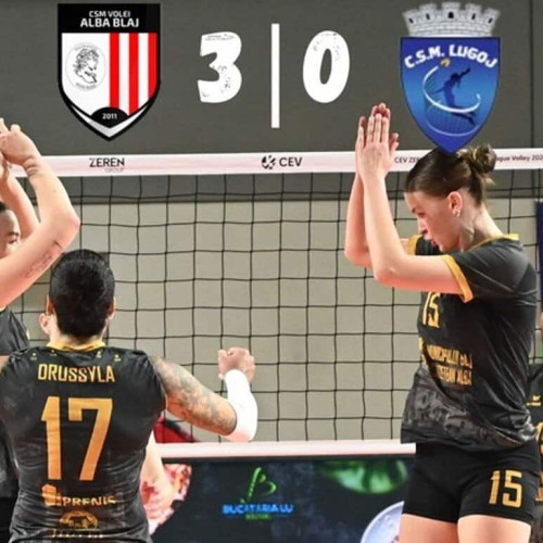 Volei Alba Blaj câștigă fără drept de apel împotriva CSM Lugoj