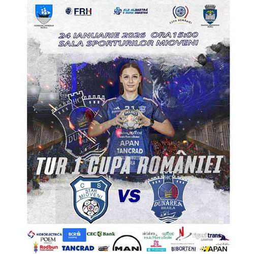 HC Dunărea întâlnește CS Star Mioveni în Cupa României la handbal feminin