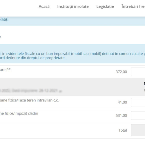 Introduse pe ghișeul.ro, noile taxe locale din Alexandria sunt acum disponibile