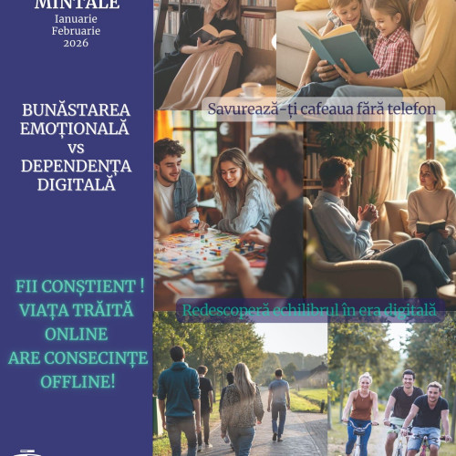 Campanie națională pentru sănătatea mintală în România, pe fondul provocărilor digitale