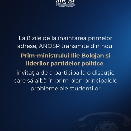 Studenții cer dialog cu premierul și partidele politice despre educație