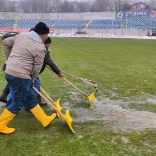 Direcția Sport și Agrement pregătește Stadionul Municipal pentru meciul FC Botoșani - Oțelul Galați